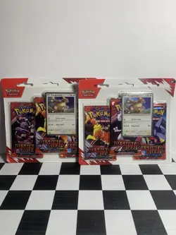 Pokemon TCG Destined Rivals 3 Pack Blister (LOT OF 2) - Image 1