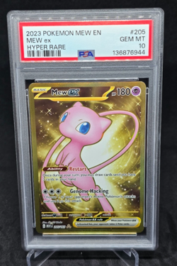 2023 Pokemon Mew ex 205/165 - Sv: Scarlet & Violet 151 Holo Hyper Rare PSA 10 - Image 1