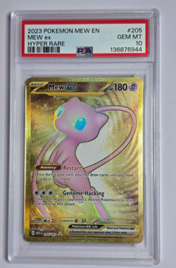 2023 Pokemon Mew ex 205/165 - Sv: Scarlet & Violet 151 Holo Hyper Rare PSA 10 - Image 3