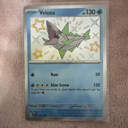 VELUZA 125/091 Paldean Fates Holo Baby Shiny Rare Pokemon TCG Near Mint - Image 1