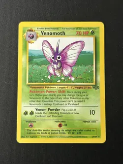 Venomoth 29/64 Jungle Unlimited Pokemon TCG 1999 LP - Image 1