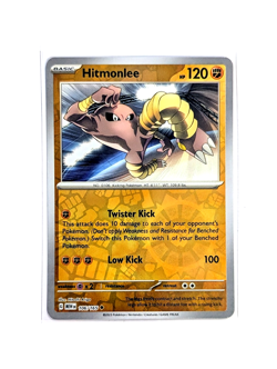Hitmonlee 106/165 Uncommon Reverse Holo POKEMON TCG S&V 151 MEW EN NM/M - Image 1