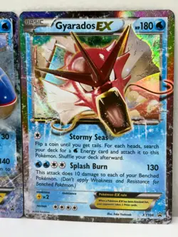 Pokemon TCG Kyogre EX XY41 & Gyarados EX XY106 Black Star PROMO Ultra RARE Holo - Image 3