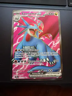 Pokemon TCG Salamence Ex Ultra Rare 177/159 Journey Together Near Mint - Image 1
