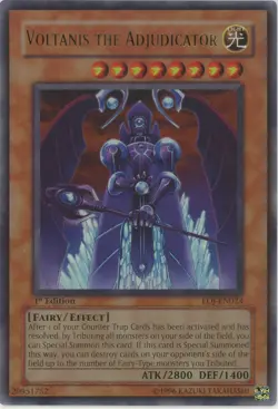 Yugioh Voltanis The Adjudicator EOJ-EN023 1st Edition Ultra Rare NM - Image 1