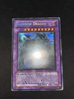 RAINBOW DRAGON ELEMENTAL HERO CHAOS NEOS MISPRINT GHOST RARE YUGIOH MINT - Image 1