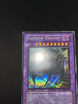 RAINBOW DRAGON ELEMENTAL HERO CHAOS NEOS MISPRINT GHOST RARE YUGIOH MINT - Image 2