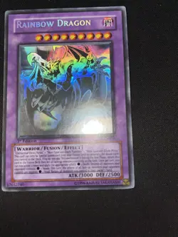 RAINBOW DRAGON ELEMENTAL HERO CHAOS NEOS MISPRINT GHOST RARE YUGIOH MINT - Image 4