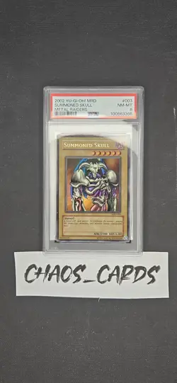 Yu-Gi-Oh! - Near Mint - PSA 8 Metal Raiders MRD-003 Summoned Skull OG 2002 - Image 1