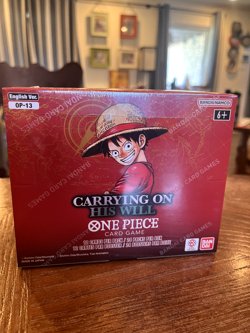 One Piece TCG [OP-13]: Carrying on His Will Booster Box 24 Packs Factory Sealed - Image 1