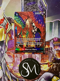 St. Marcus Mars Rare Alt Art - OP13-091 Carrying On His Will OnePiece TCG Eng - Image 1