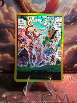 One Piece TCG DON!! Card (Egghead) (Gold) The Azure Sea's Seven Foil - Image 1