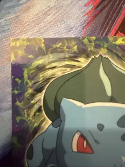 #01 BULBASAUR Stage 1 POKEMON E1 of 12 1999 Trading Card TOPPS Blue Logo - Image 2