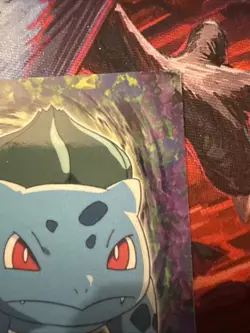 #01 BULBASAUR Stage 1 POKEMON E1 of 12 1999 Trading Card TOPPS Blue Logo - Image 3