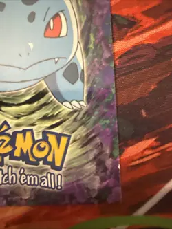 #01 BULBASAUR Stage 1 POKEMON E1 of 12 1999 Trading Card TOPPS Blue Logo - Image 4