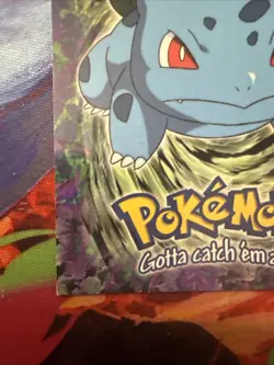 #01 BULBASAUR Stage 1 POKEMON E1 of 12 1999 Trading Card TOPPS Blue Logo - Image 5