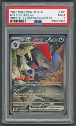 Pokemon Cards - PSA 9 N's Zoroark Ex 185 - SIR - MINT - PSA9 - Image 1