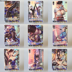 9×Chun Li Doujin Card Street Fighter Series 2 Waifu Custom Holo Goddess Stroy KC - Image 1