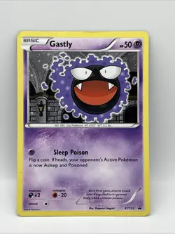 POKEMON GASTLY XY132 BLACK STAR PROMO HOLO 2016 CARD - Image 1