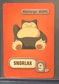 2005 Hasbro Pokemon Master Trainer Board Game Card - Snorlax - Image 1