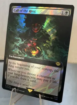 2023 MTG TLOTR’s Tales of Middle-earth #766 Call of the Ring Surge Foil Rare NM - Image 3