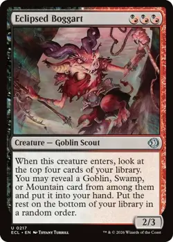 x4 Eclipsed Boggart - Foil U MTG Lorwyn Eclipsed M/NM, English - Image 1