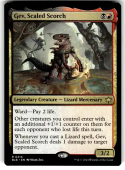 Gev, Scaled Scorch Bloomburrow Regular MTG - Image 1