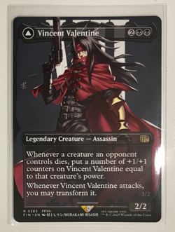 MTG - Final Fantasy - Vincent Valentine Borderless - Rare 0383 - Image 1