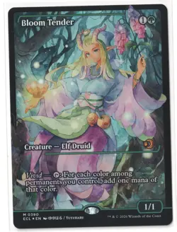 MTG Bloom Tender #0390 Japan Showcase Lorwyn Eclipsed FOIL Mythic Rare IN HAND - Image 1