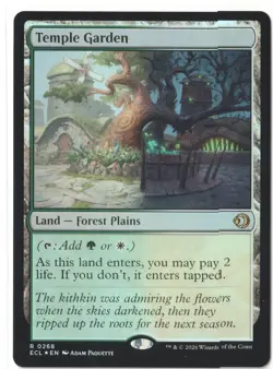 MTG Temple Garden #0268 Foil Lorwyn Eclipsed Rare NM IN HAND - Image 1