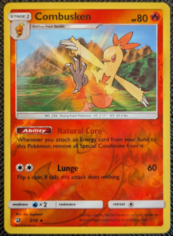 Pokemon - Combusken - 5/70 - Reverse Holo - Dragon Majesty - NM/M - Image 1