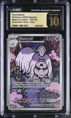 Pokemon - Friedwuff Houndstone (145/132) - no PSA CGC Pristine 10 Pop Count 1 - Image 1