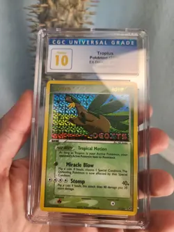 (POP 2) CGC 10 PRISTINE Pokemon Tropius Stamped Reverse Holo Ex Deoxys 27/107 - Image 3
