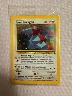 2000 Pokemon Cool Porygon Holo SEALED WOTC Black Star Promo #15 Pokemon Stadium - Image 1