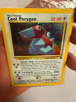 2000 Pokemon Cool Porygon Holo SEALED WOTC Black Star Promo #15 Pokemon Stadium - Image 3