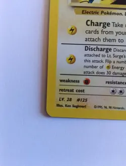 Pokemon Gym Heroes Lt. Surge's Electabuzz- Near Mint- Vintage WOTC 06/132 - Image 3