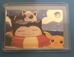 Vintage 1999 Pokemon Pocket Monsters Vending Snorlax & Friends #463 Prism - Image 1