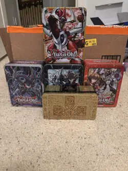 Lot Of 5 Empty Yu-Gi-Oh Storage Tins - Image 1