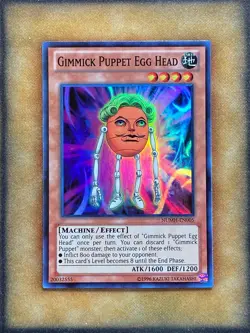 Yugioh Gimmick Puppet Egg Head NUMH-EN005 Super Rare NM - Image 1