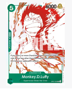 Monkey.D.Luffy - OP07-033 3rd Anniversary Treasure One Piece - Image 1