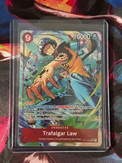 Trafalgar Law (Alt Art) OP14-009 SR THE AZURE SEA'S SEVEN English NM - Image 1