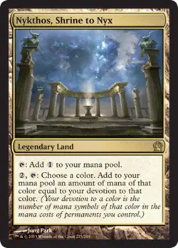 Nykthos, Shrine to Nyx -Foil Medium Play MTG Theros - Image 1