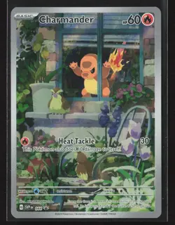 Charmander 044 Scarlet Violet Promo Card Full Art Holo Pokemon TCG NM/M - Image 1