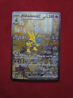 Pokemon Alakazam EX TCG Card 201/165 Scarlet & Violet 151 Series SIR NM - Image 1