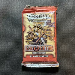 Warlord Saga of the Storm CCG Epic Edition Battle Pack 25 Starter Cards Sealed! - Image 1