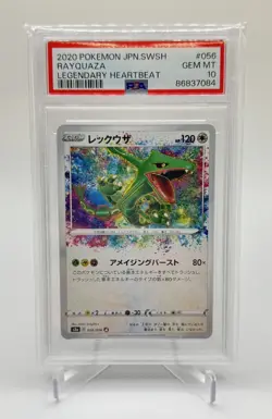 Pokemon Cards PSA 10 Rayquaza Legendary Heartbeat Jpn Swsh 2020 056/076 - Image 1