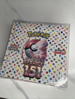 Scarlet & Violet Pokemon Card 151 Japanese Booster Box sv2a With Box Protector - Image 1
