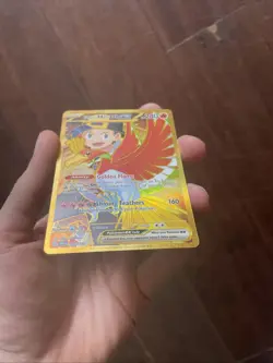 Pokemon TCG Destined Rivals Ethan's Ho-Oh EX Ultra Rare Full Art Card 239 - Image 4