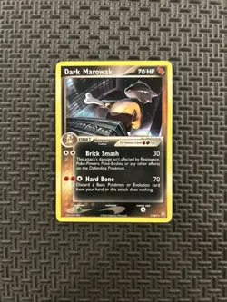Pokemon Card EX Team Rocket Returns Dark Marowak 7/109 Rare - Image 1