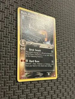 Pokemon Card EX Team Rocket Returns Dark Marowak 7/109 Rare - Image 3